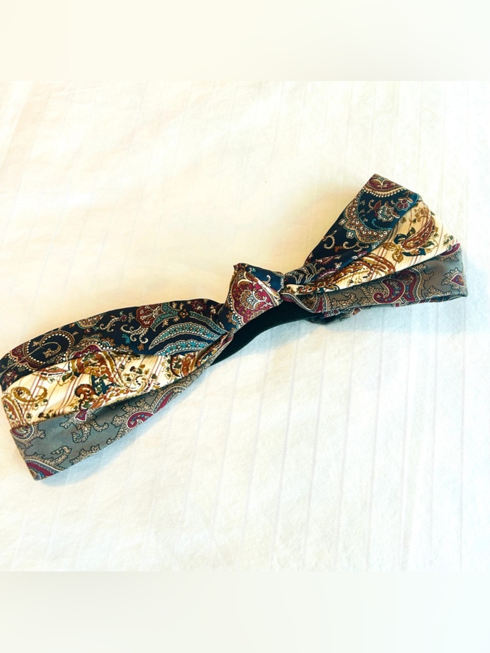 Rooey Knots Handmade Silk Necktie Headband | One of a Kind